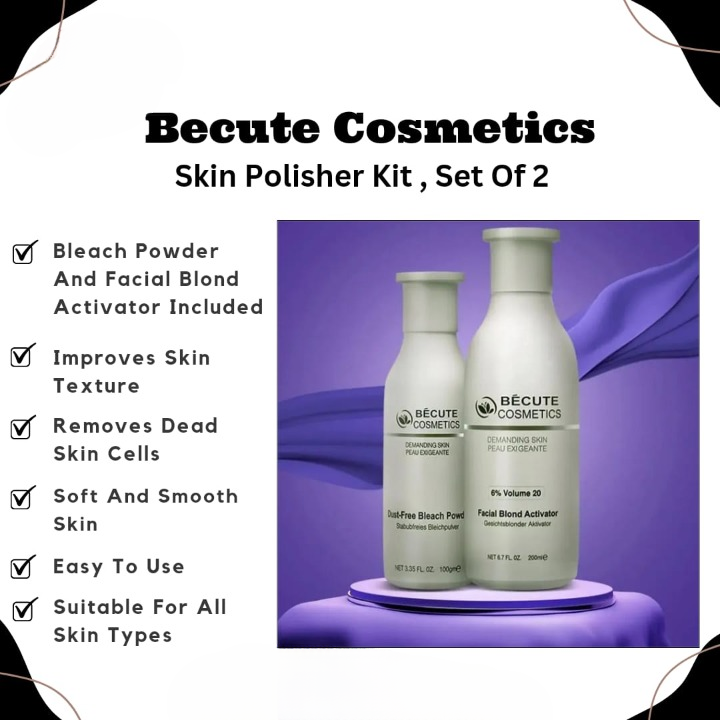 Becute skin polish set - Becute Bleach Powder & Facial Blonde Activator Rs 261