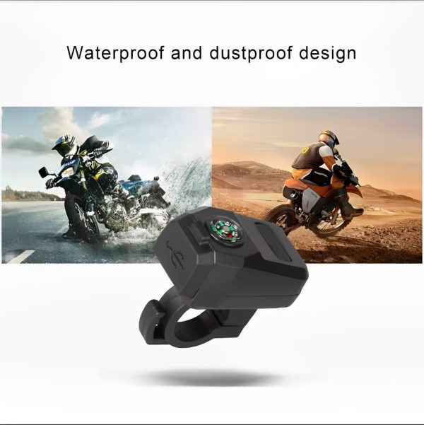 Motorcycle Usb Charger With Compass –