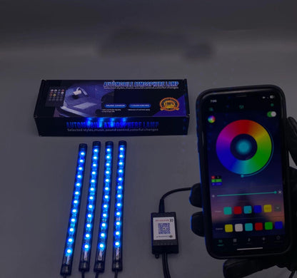 ATMOSPHERE LIGHTS FOR BIKE (125,CD70) BLUETOOTH CONNECTION WITH MOBILE