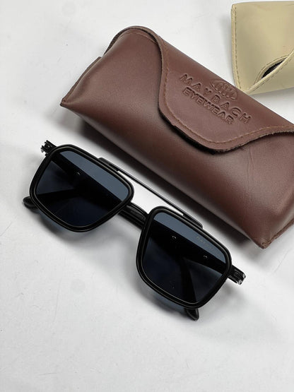 Luxury Square Black Sunglasses – UV400 Premium Eyewear