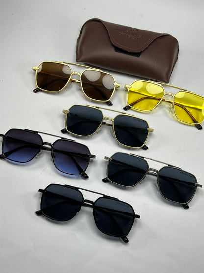 Luxury Square Black Sunglasses – UV400 Premium Eyewear