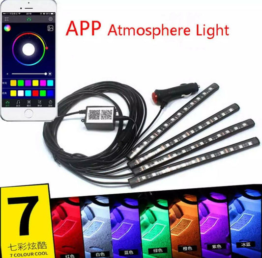 ATMOSPHERE LIGHTS FOR BIKE (125,CD70) BLUETOOTH CONNECTION WITH MOBILE